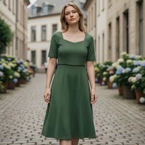 Boden Green Midi Dress